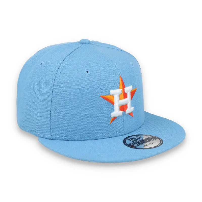 Custom Hat-New Era HOUSTON ASTROS MLB Evergreen 9FIFTY- Sky Blue