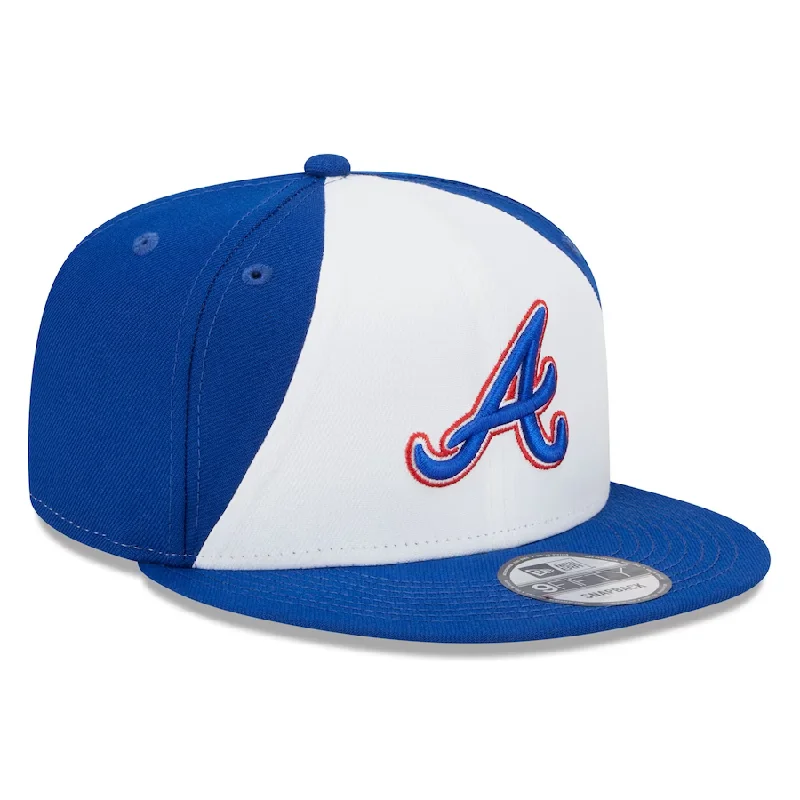 Sun Hat-New Era Atlanta Braves City Connect 9FIFTY Snapback Adjustable Hat-White/Royal