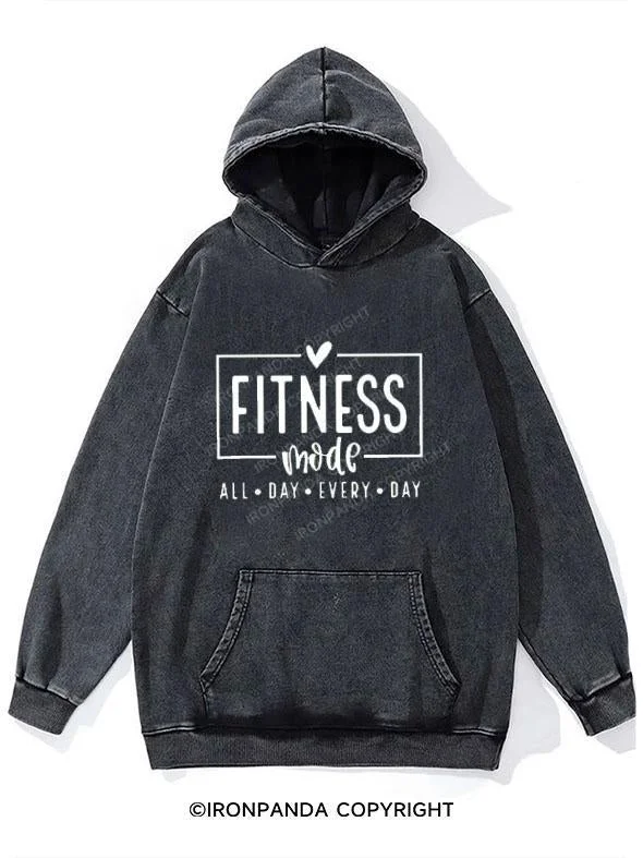 Concert Hoodie-Fitness Mode WASHED GYM HOODIE