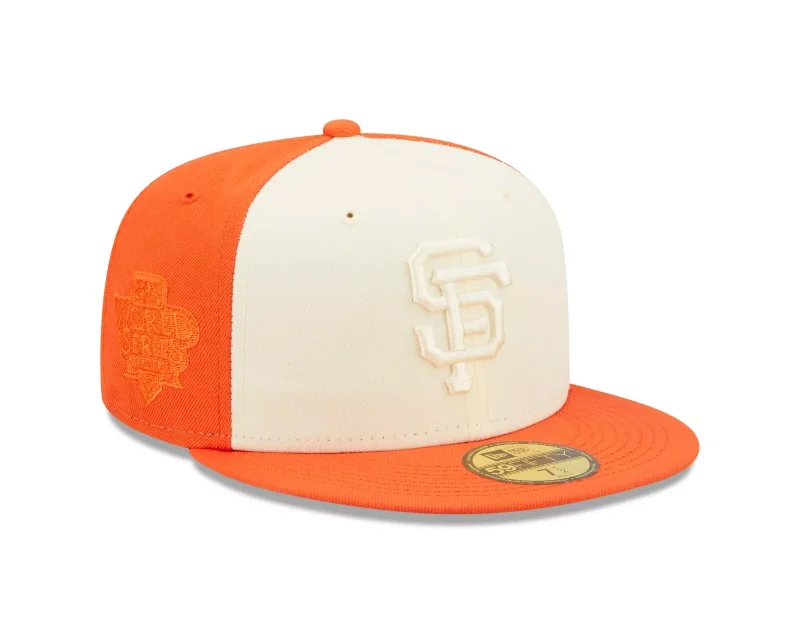 Dad Hat-NEW ERA SAN FRANCISCO GIANTS 2-TONE 59FIFTY FITTED HAT-ORANGE/CREAM