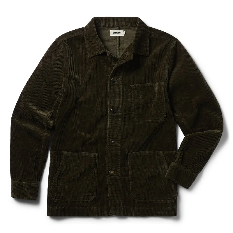 Hooded Jacket-The Ojai Jacket in Army Cord