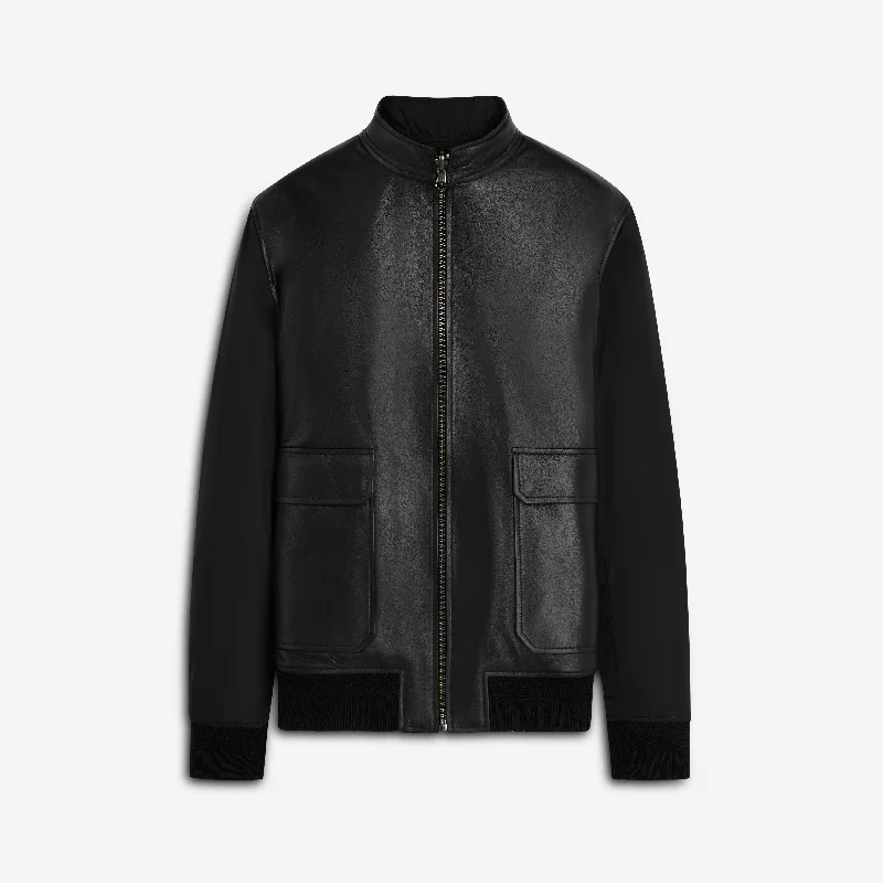 Hunting Jacket-Reversible Leather Jacket