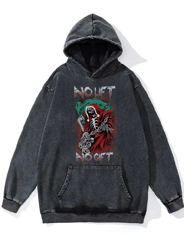 Utility Hoodie-No lift no gift WASHED GYM HOODIE