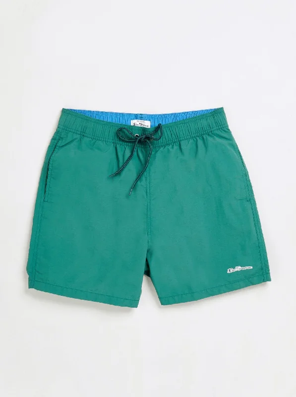 Denim Shorts-South Beach Swim Shorts - Posy Green