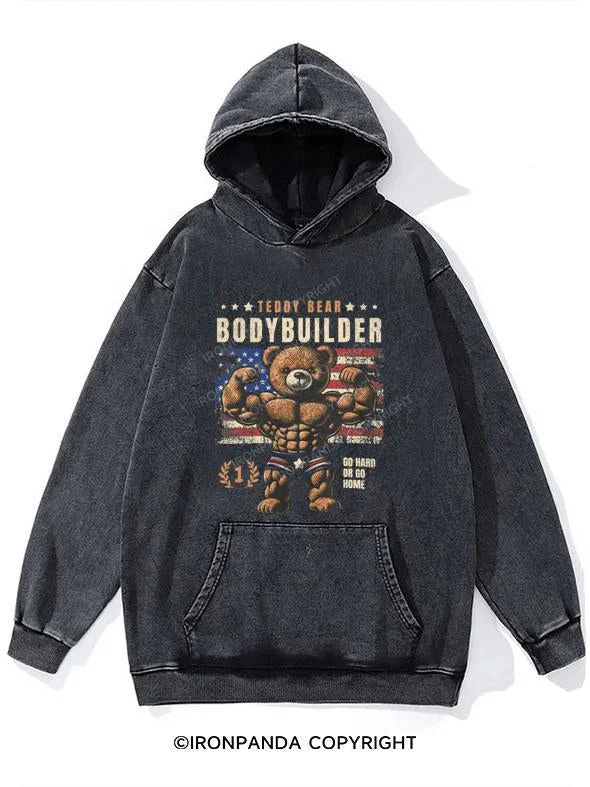 Band Hoodie-Bodybuilder Washed Gym Hoodie