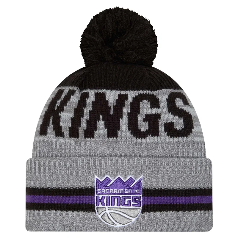 Golf Hat-New Era Sacramento Kings Runner Pom Knit