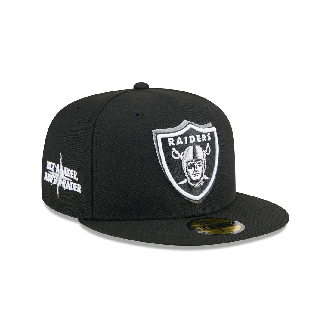 Skull Cap Hat-New Era Las Vegas Raiders 2024 NFL Draft 59FIFTY Fitted-Black