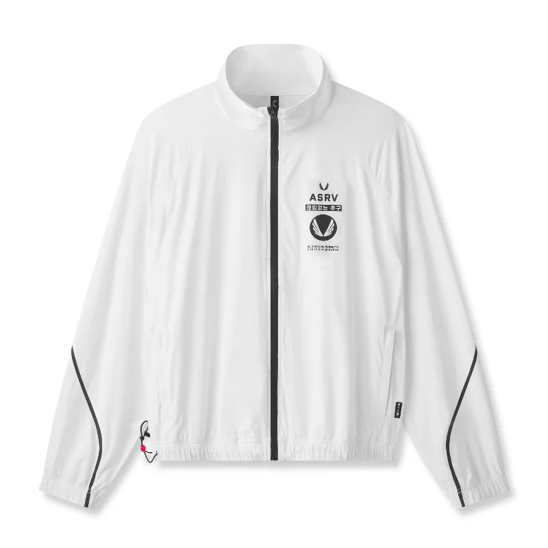 Printed Jacket-0950. Aerotex™ Track Jacket - White/Black