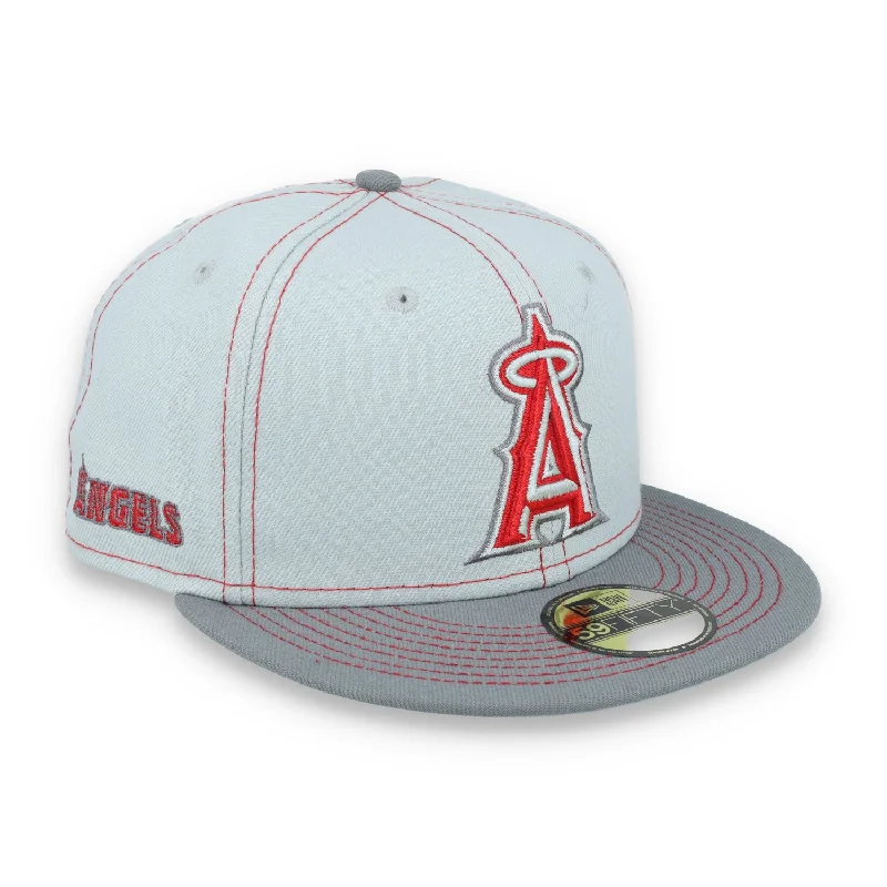 Fedora Hat-New Era Los Angeles Angels Gray Pop 59FIFTY Fitted Hat- Gray