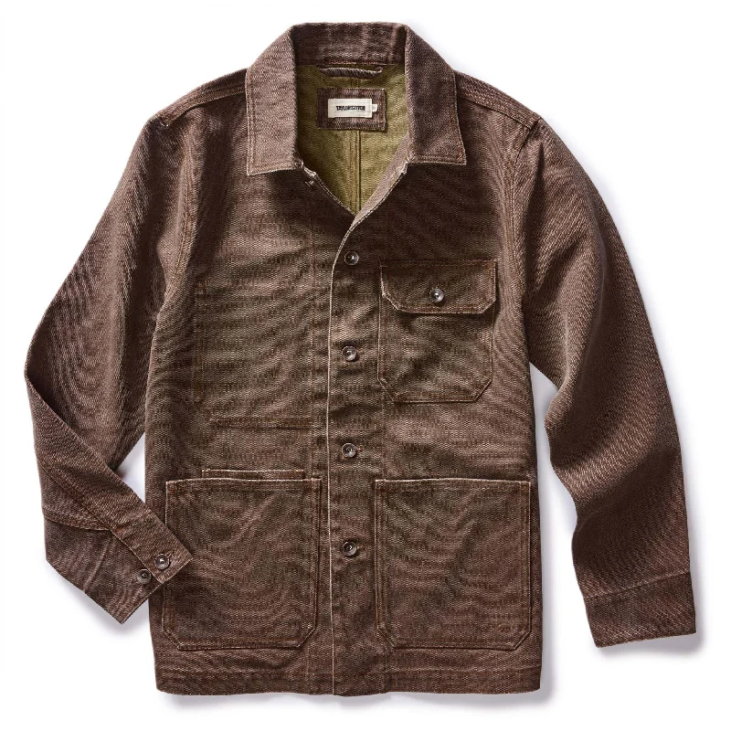 Hunting Jacket-The Fremont Jacket in Aged Penny Chipped Canvas