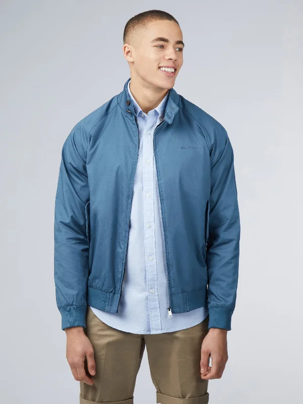 Casual Jacket-Signature Harrington Jacket - Teal