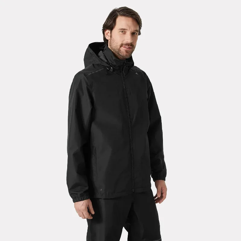 Workwear Jacket-Helly Hansen Men's Manchester 2.0 Shell Rain Jacket