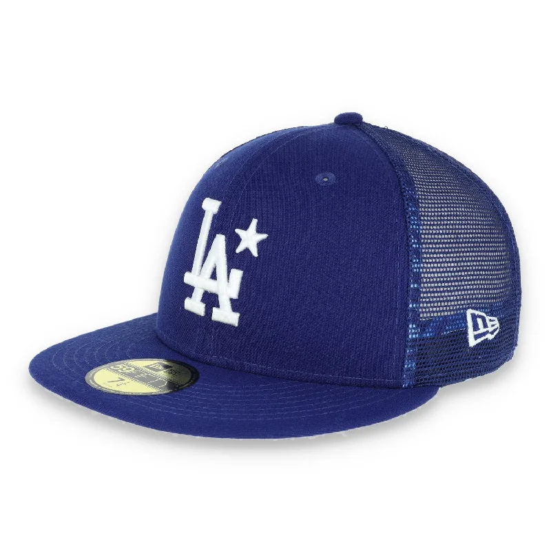 Striped Hat-New Era Los Angeles Dodgers MLB ALL STAR GAME W OF 5950 PATCH