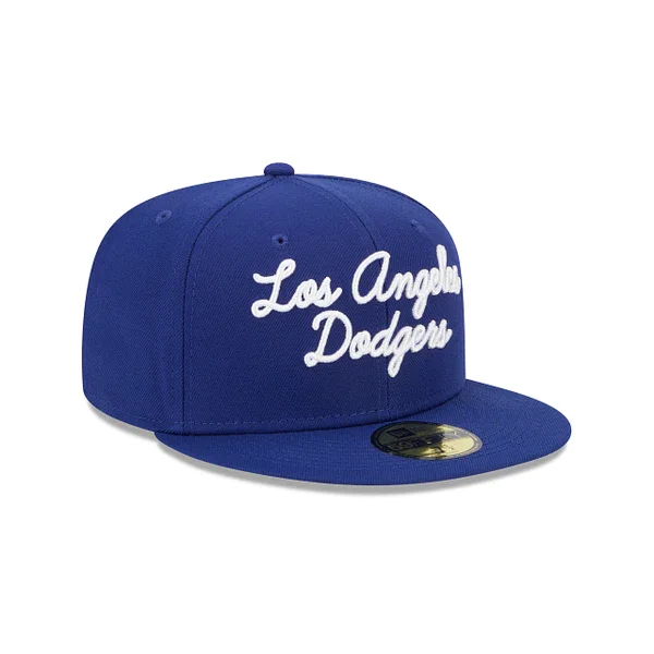 Fedora Hat-New Era Los Angeles Dodgers Fairway Script 59FIFTY Fitted