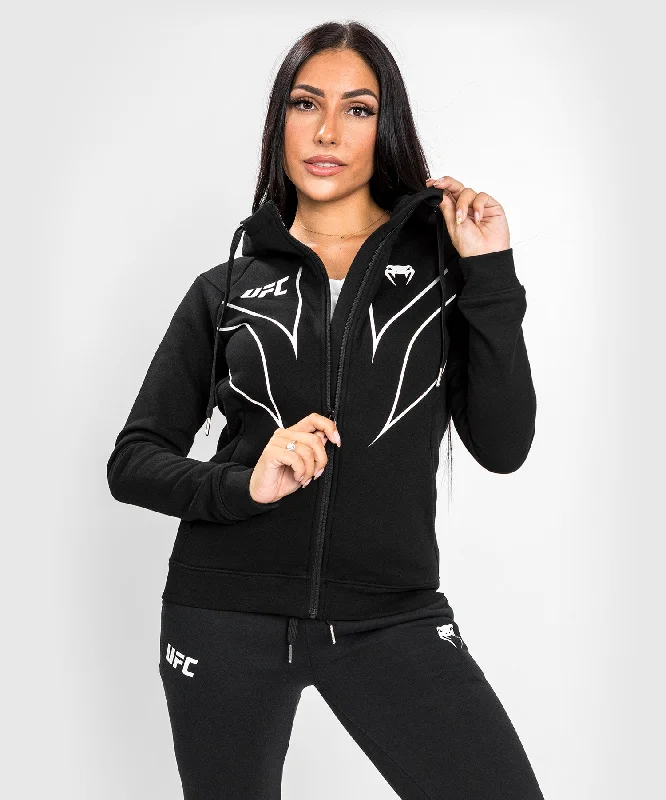 Party Hoodie-UFC Venum Fight Night 2.0 Replica Women's Full Zip Hoodie - Black