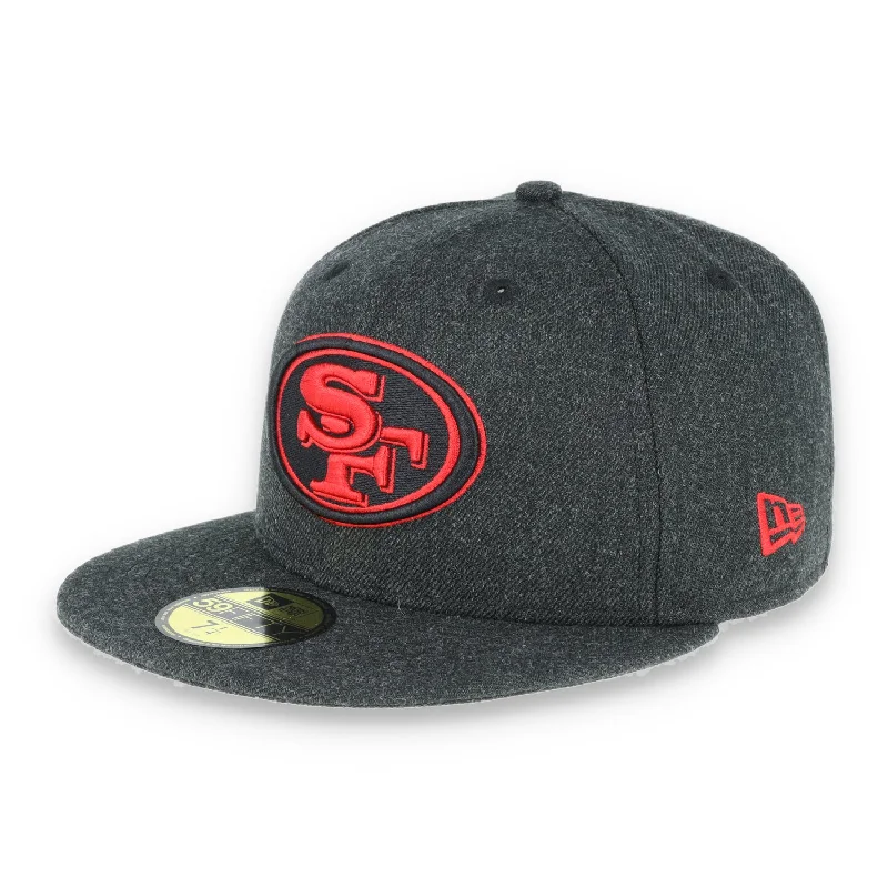 Straw Hat-SAN FRANCISCO 49ERS NEW ERA 59FIFTY- HEATHER/SCARLET