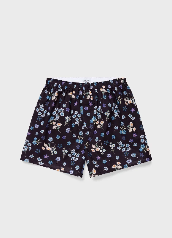 Soft Shorts-Men's Classic Boxer Shorts in Liberty Fabric Primavera