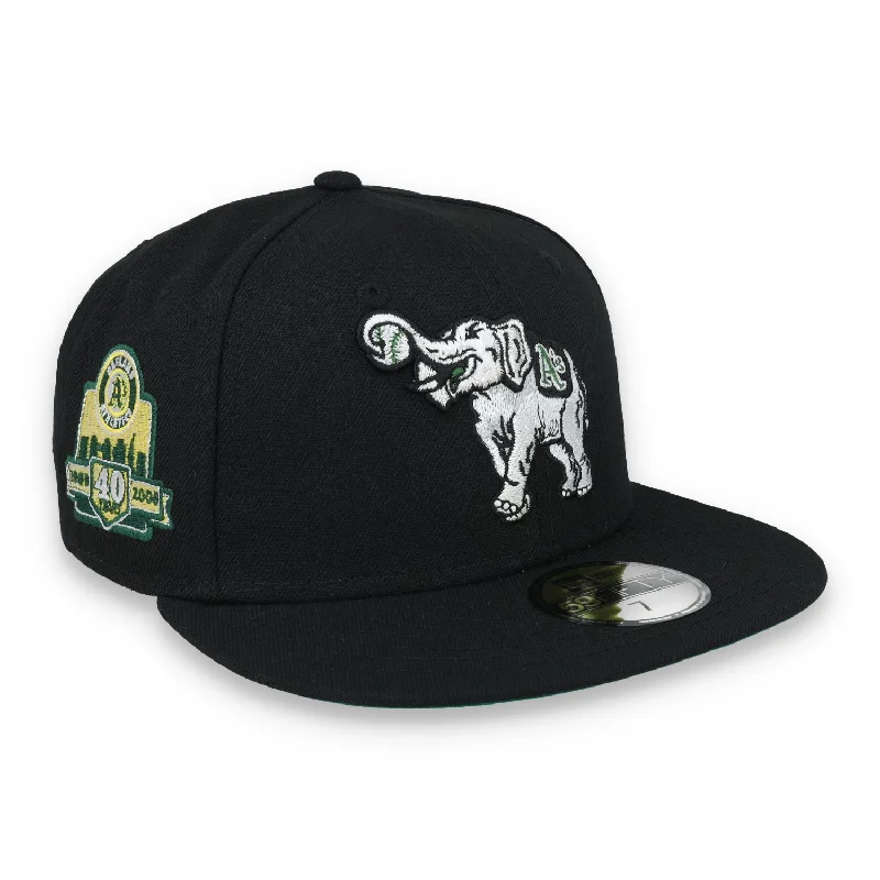 Cycling Hat-New Era Oakland Athletics 40th Anniversary Patch 59FIFTY Fitted Hat