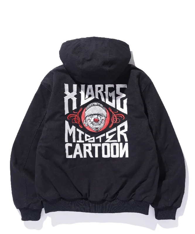 Artistic Jacket-XLARGE x MR.CARTOON HOODED WORK JACKET