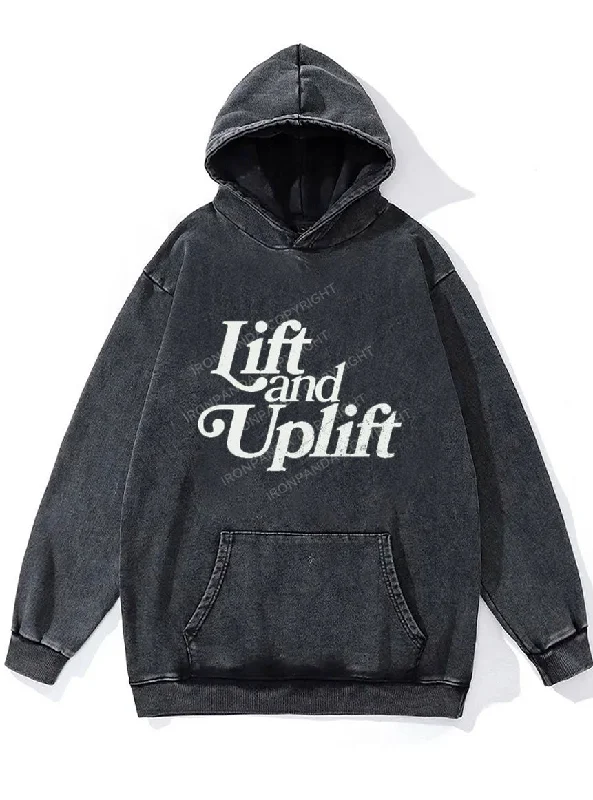 Cycling Hoodie-Lift and Uplift WASHED GYM HOODIE