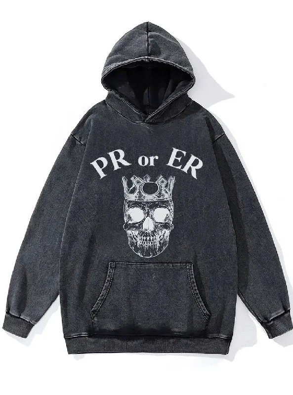 Breathable Hoodie-PR or ER Washed Gym Hoodie