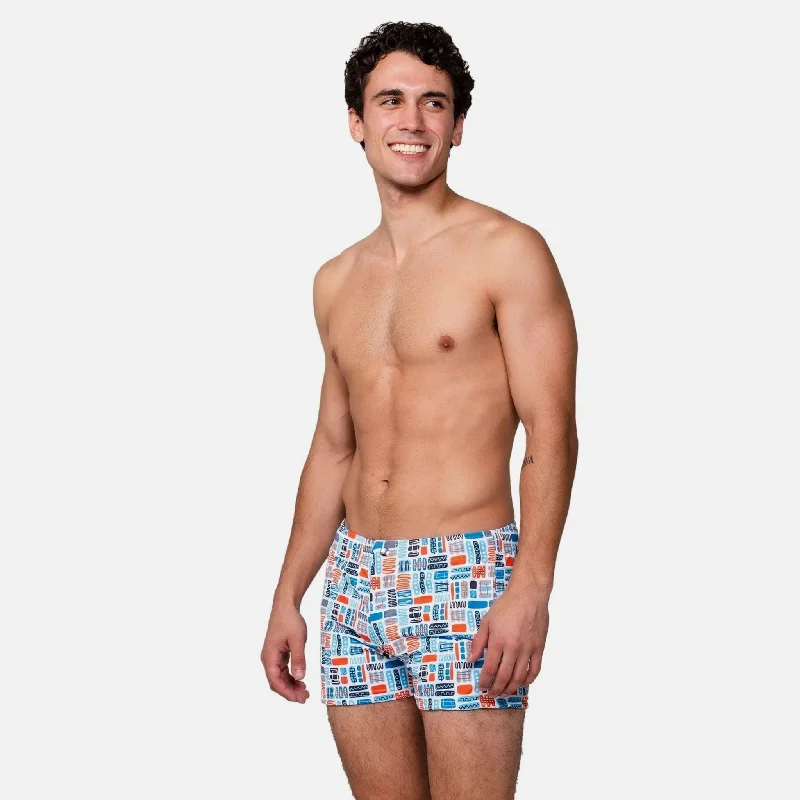 Superhero Shorts-Mod Swim Shorts - Mambo - Shorter Length