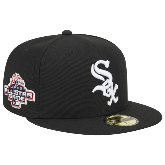 Striped Hat-New Era Chicago White Sox All-Star 2003 59FIFTY FITTED-BLACK/WHITE