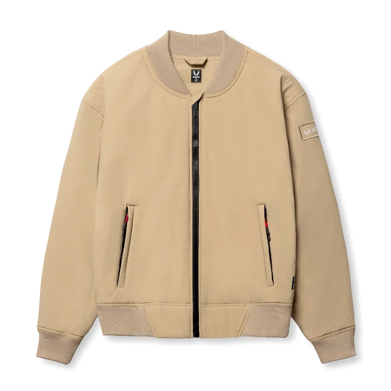 Festival Jacket-0858. Ripstop Insulated Bomber Jacket - Khaki