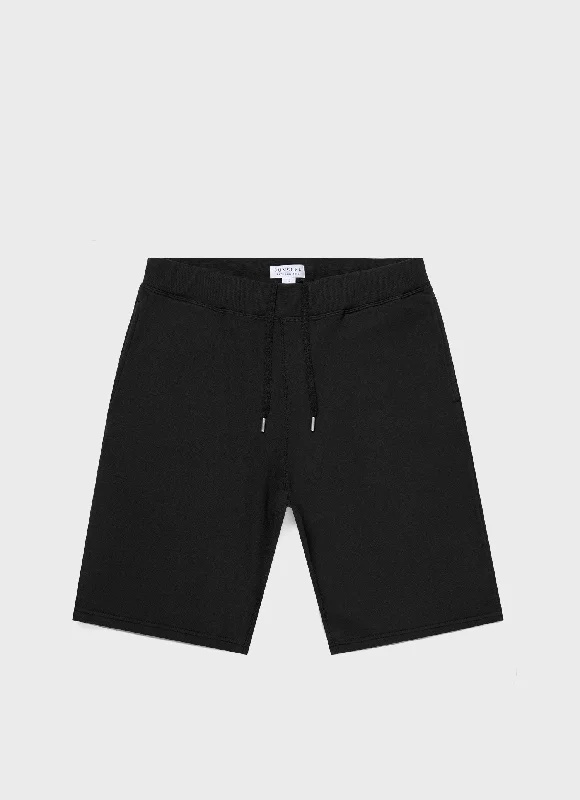 Low Waist Shorts-Men's Loopback Shorts in Black