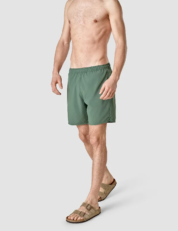 Casual Shorts-Swim Shorts Garden Green