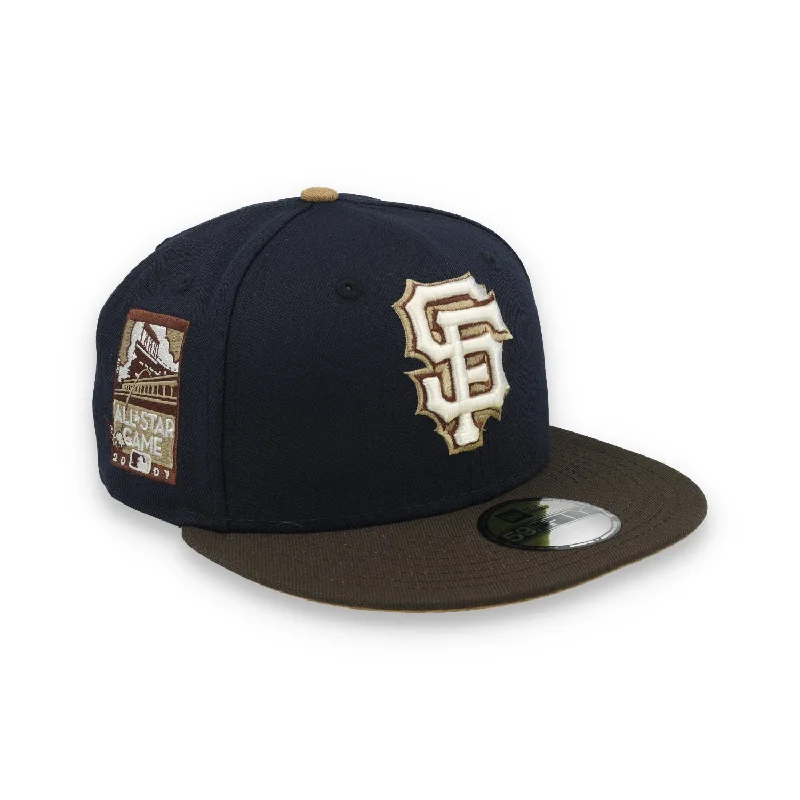 Checkered Hat-New Era San Francisco Giants 2007 All Star Side Patch 59IFTY Fitted Hat-Navy