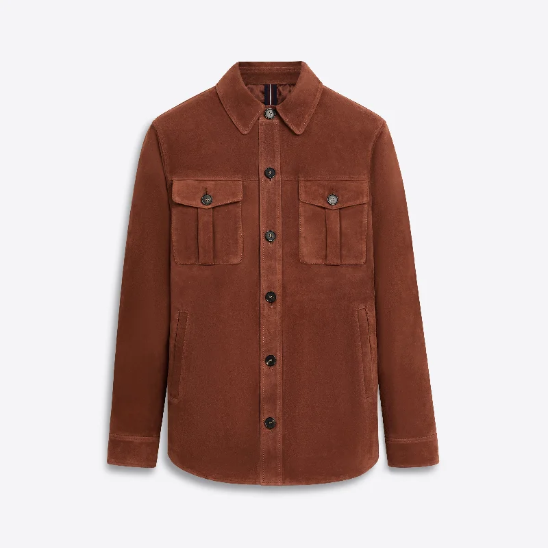 Ski Jacket-Suede Shirt Jacket