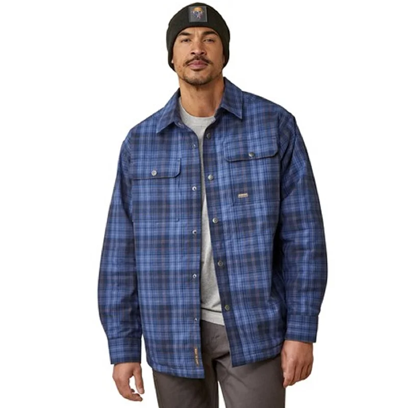 Baseball Jacket-Ariat Men's Rebar Flannel Insulated Shirt Jacket