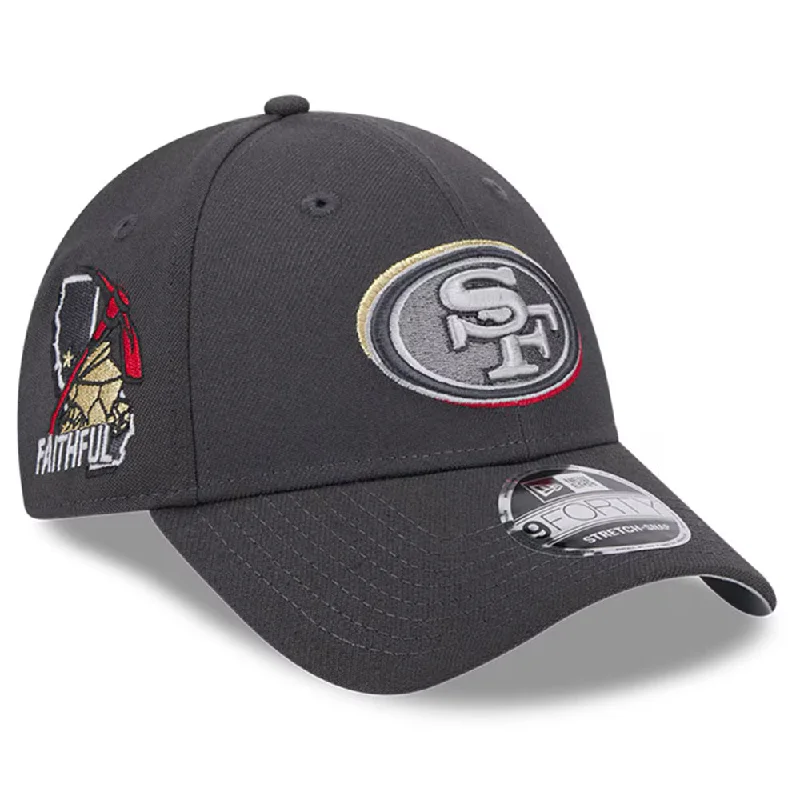 Boonie Hat-New Era San Francisco 49ers 2024 NFL Draft On Stage 9FORTY Stretch-Snap Hat