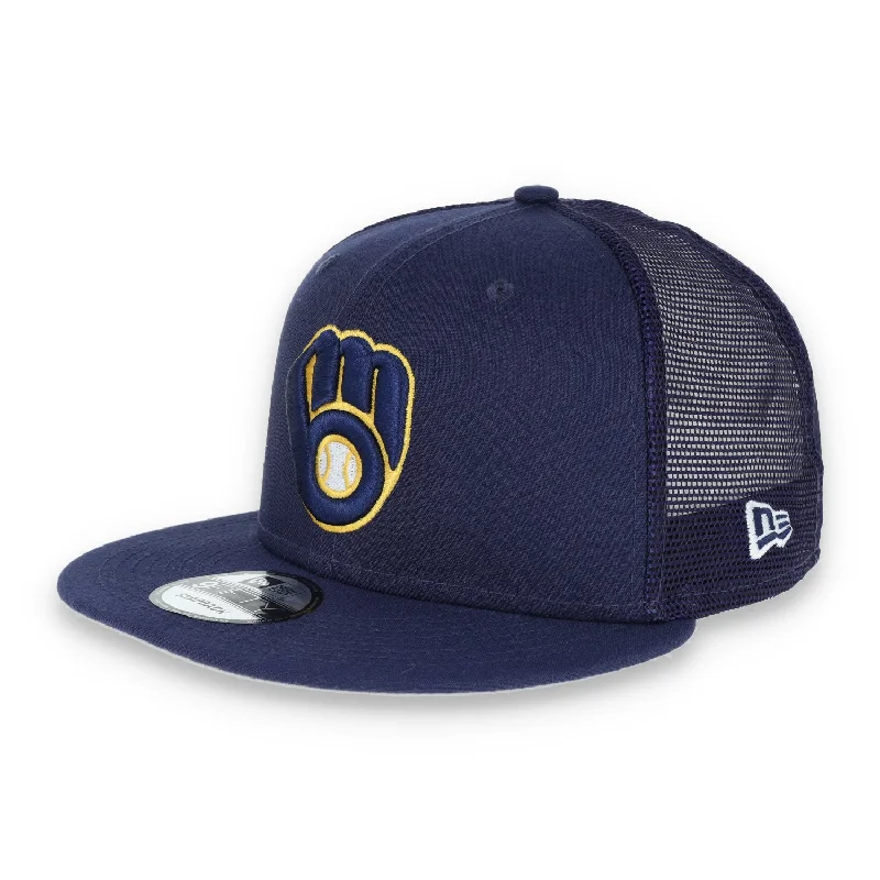 Trapper Hat-Milwaukee Brewers NEW ERA CLASSIC TRUCKER C1 SNAPBACK 9FIFTY