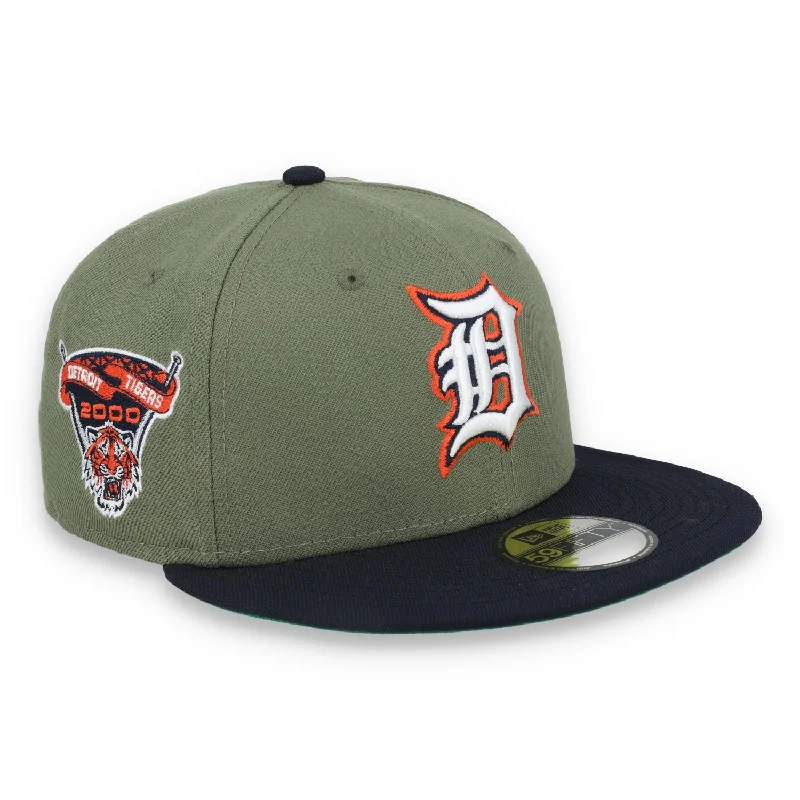 Hunting Hat-New Era Detroit Tigers 2000 All Star Game Patch 59FIFTY Fitted Hat-Olive Green