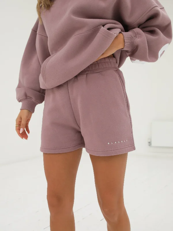 Handmade Shorts-Isabel Jogger Shorts - Dusty Pink