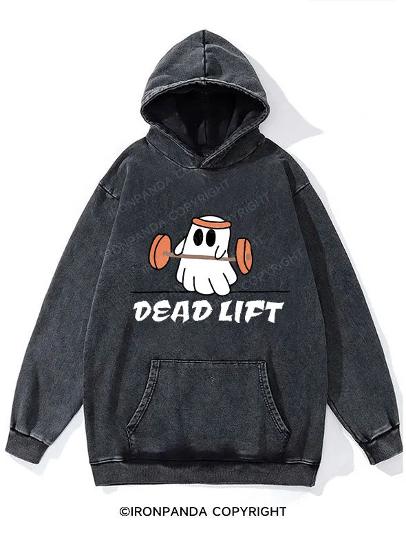 Waterproof Hoodie-Dead Lift  WASHED GYM HOODIE