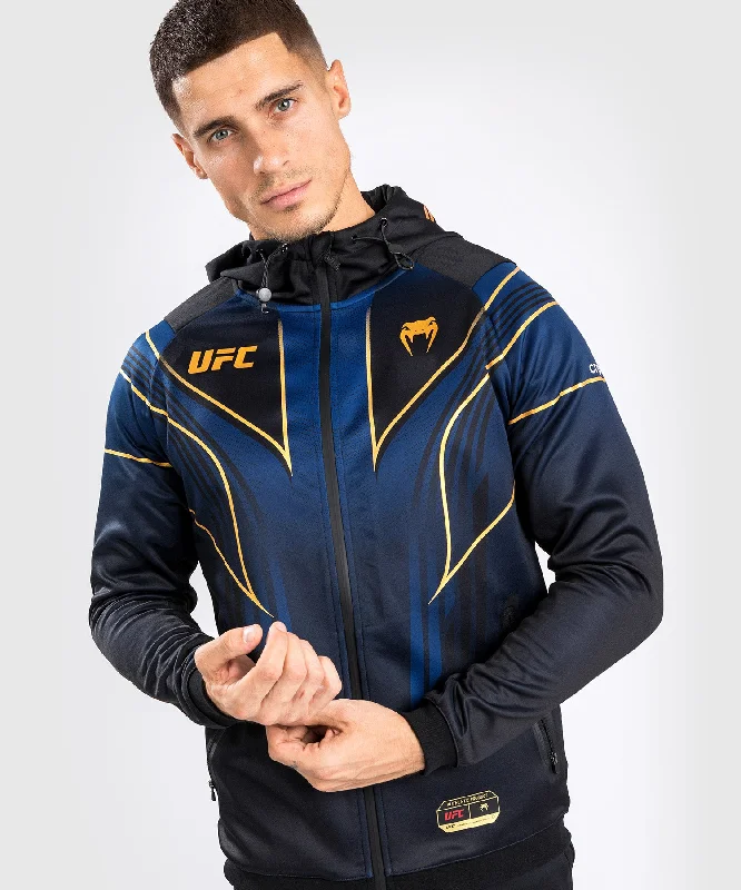 Aesthetic Hoodie-UFC AUTHENTIC FIGHT NIGHT 2.0 KIT BY VENUM MEN'S WALKOUT HOODIE - Midnight Edition - Champion