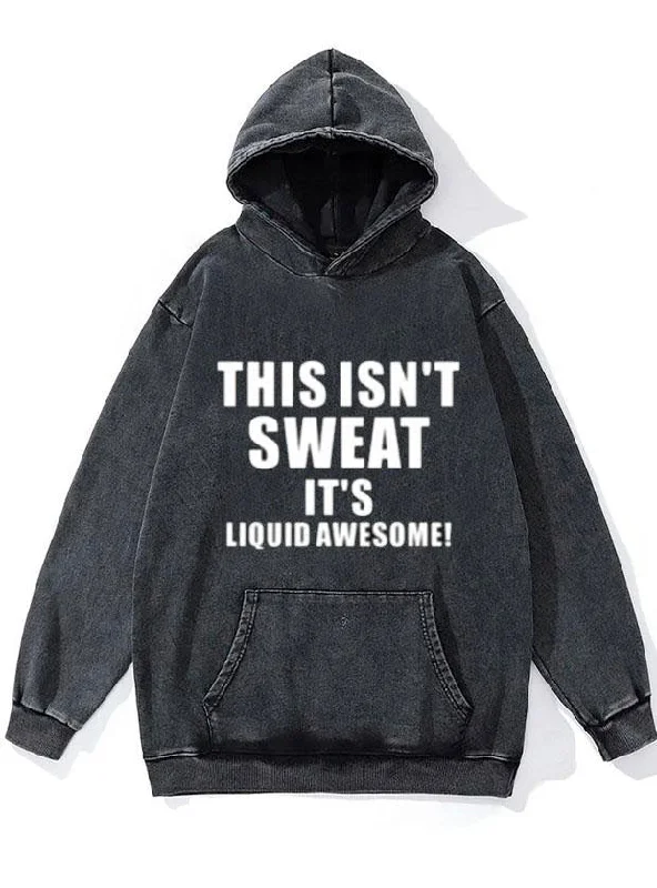 Waterproof Hoodie-This isn't Sweat WASHED GYM HOODIE