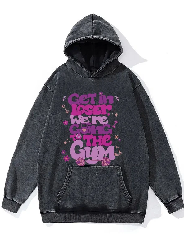 Surfing Hoodie-We're Going to Gym Washed Gym Hoodie