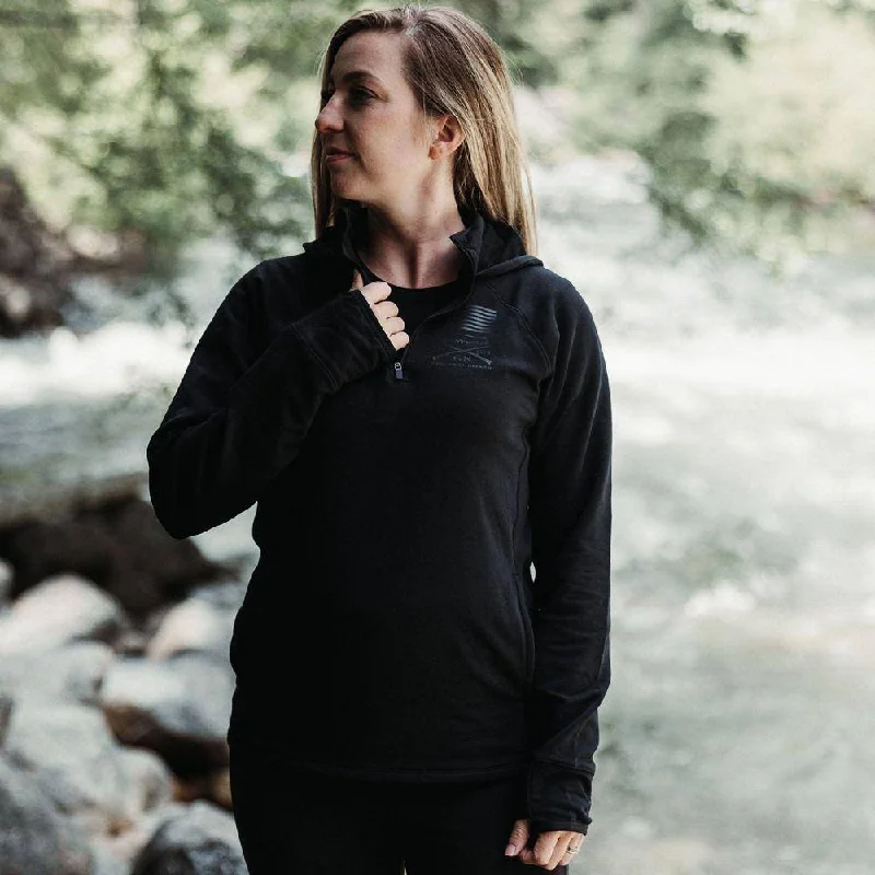 Soccer Hoodie-Women's Firewatch Hoodie - Black