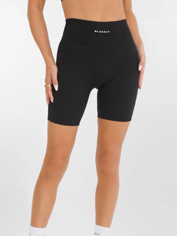 Water Resistant Shorts-Studio Active Shorts - Black