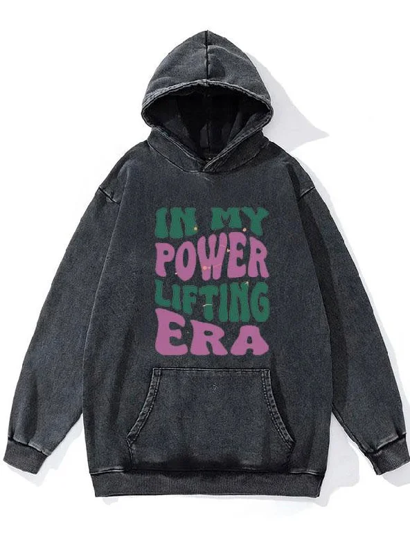 Insulated Hoodie-In My Powerlifting Era WASHED GYM HOODIE