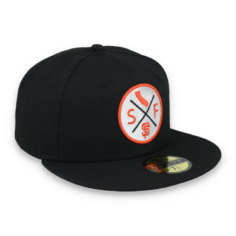 Camo Hat-New Era San Francisco Giants 4X Logo 59IFTY Fitted Hat-Black