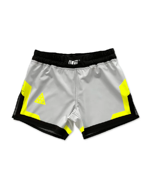 Monochrome Shorts-Cool Grey MMA Hybrid Shorts