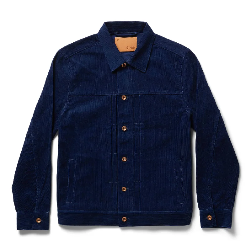 Golf Jacket-The Dispatch Jacket in Indigo Cord