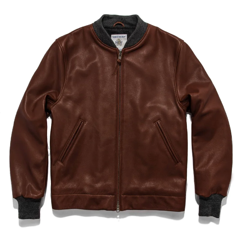 Puffer Jacket-The Presidio Jacket in Cognac