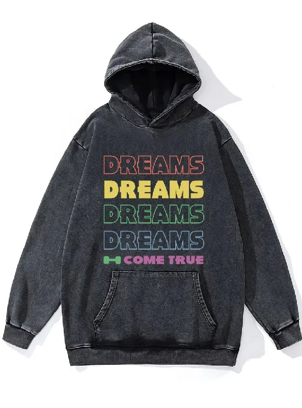 Heavyweight Hoodie-Dreams Come True Washed Gym Hoodie