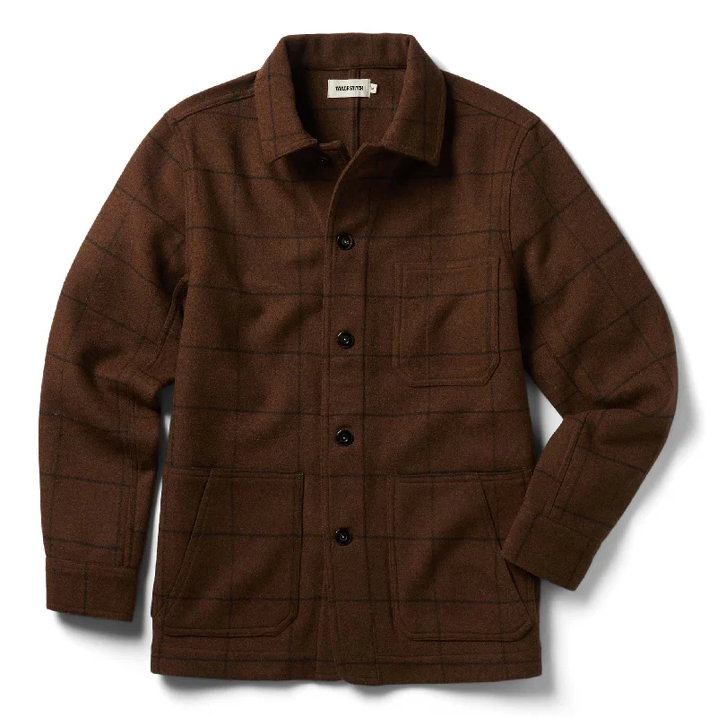 Vintage Jacket-The Ojai Jacket in Ginger Check Wool